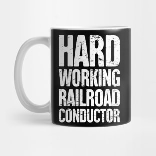 Retro Vintage Rail Crew Railroad Train Conductor Mug